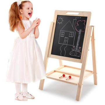 Little Genius Wooden Double-Sided Writing Board With Adjustable Mechanism